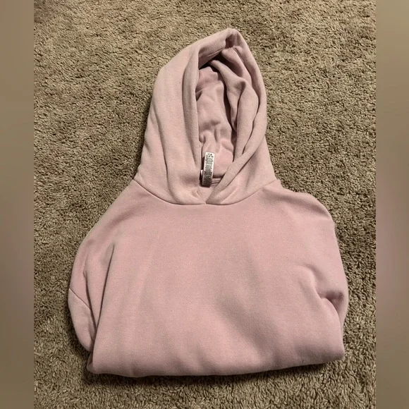 Skims Shrunken Cotton Fleece Hoodie - Picture 3 of 4